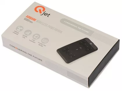Портативное беспроводное зарядное устройство «Airbank», 10000 mAh, черный (Р), фото 12