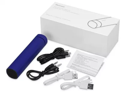 Портативное зарядное устройство "Мьюзик", 5200 mAh, синий, фото 11