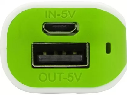 Портативное зарядное устройство (power bank) Basis, 2000 mAh, зеленое яблоко, фото 3