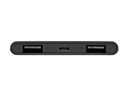 Портативное зарядное устройство с красной подсветкой логотипа «Faros», soft-touch, 4000 mAh, фото 6