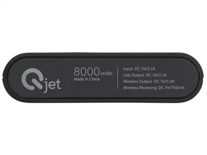Портативный набор с беспроводным зарядным устройством (power bank) "Force", 8000 mAh, фото 9