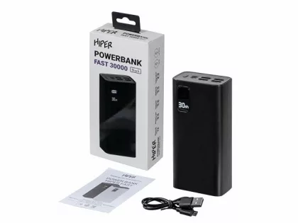 Портативный внешний аккумулятор FAST 30000 Black (P), фото 8