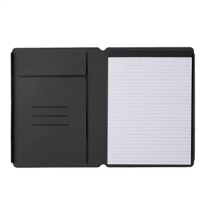 Портфолио А4 «Люминари» с блокнотом 20 л, черный, фото 4