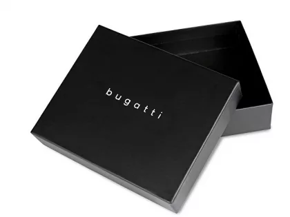 Портмоне BUGATTI ЧЕРНАЯ МАГИЯ | BLACK MAGIC, черное, натуральная кожа козы, 10х2х7 см, фото 9