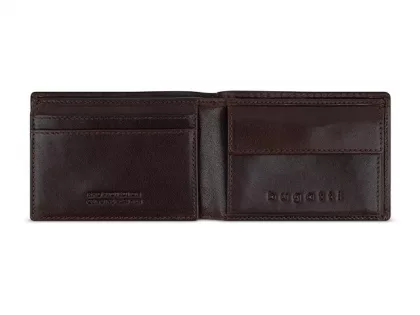 Портмоне BUGATTI НЕАПОЛЬ | NEAPLES, с защитой данных RFID, коричневое, натуральная воловья кожа, 10х2х7,2 см, фото 6