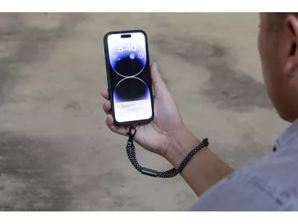 Ремешок-держатель для телефона на запястье «Lany Wristband Eco», серый, фото 12