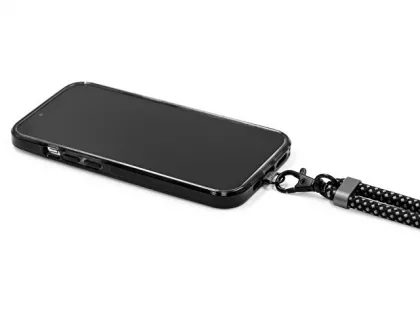 Ремешок-держатель для телефона с зарядным кабелем USB-C - USB-C «Lany Wristband Charge Eco», серый, фото 11