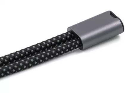 Ремешок-держатель для телефона с зарядным кабелем USB-C - USB-C «Lany Wristband Charge Eco», серый, фото 6