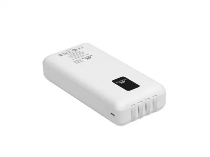 RIVACASE VA2220 (20000 мАч) внешний аккумулятор с дисплеем и встроенными кабелями, белый, 12/24, фото 10