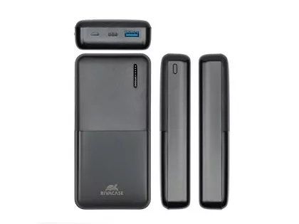 RIVACASE VA2571 (20000 мАч) QC/PD внешний аккумулятор, черный 12/24, фото 4