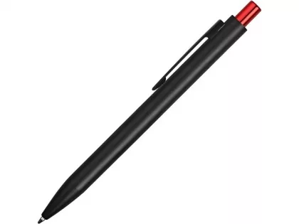 Ручка металлическая шариковая «Blaze» с цветным зеркальным слоем, черный/красный, фото 4