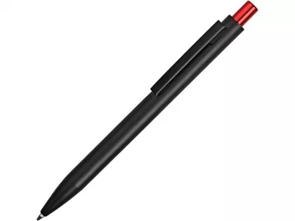 Ручка металлическая шариковая «Blaze» с цветным зеркальным слоем, черный/красный, фото 3