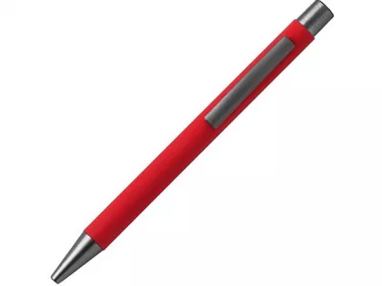 Ручка металлическая шариковая FAMILY MARSEL, soft touch (Красный), фото 3