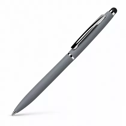 Ручка металлическая шариковая "Глори Софт" soft-touch, серый, фото 2