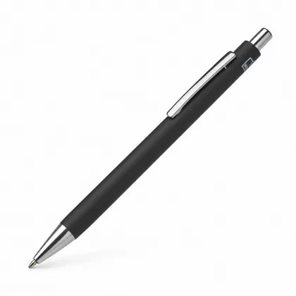 Ручка металлическая шариковая с NFC чипом «ИнкТеллект» soft-touch, черный, фото 2