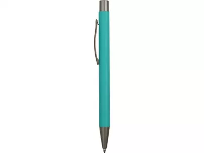 Ручка металлическая soft touch шариковая «Tender», бирюзовый, фото 4