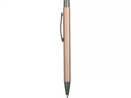 Ручка металлическая soft touch шариковая «Tender», розовое золото/серый, фото 4
