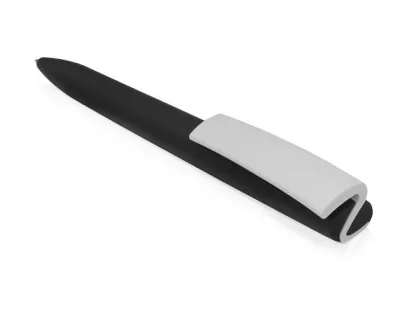 Ручка пластиковая soft-touch шариковая «Zorro», черный/белый, фото 6