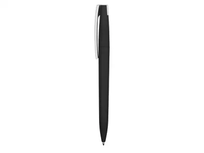 Ручка пластиковая soft-touch шариковая «Zorro», черный/белый, фото 4