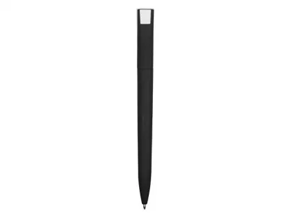 Ручка пластиковая soft-touch шариковая «Zorro», черный/белый, фото 5