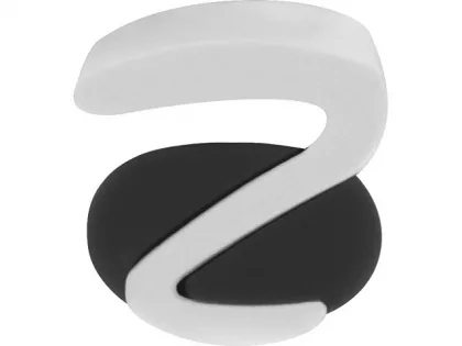 Ручка пластиковая soft-touch шариковая «Zorro», черный/белый, фото 7