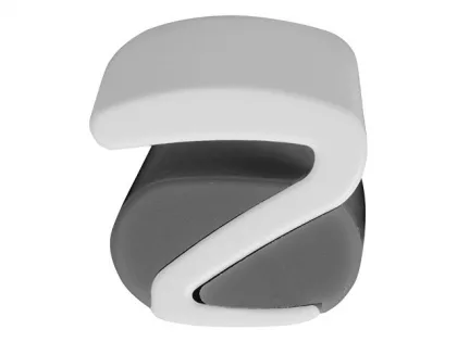 Ручка пластиковая soft-touch шариковая «Zorro», серый/белый, фото 7