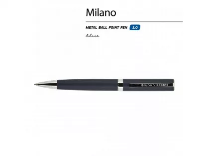 Ручка металлическая шариковая «Milano», 1.0 мм, синяя, фото 2