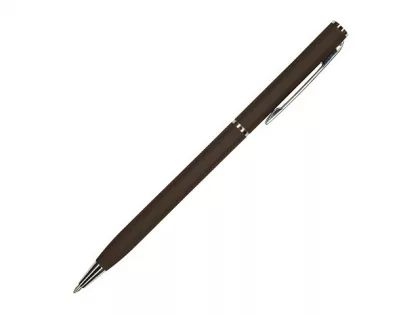 Ручка шариковая автоматическая BrunoVisconti® "PALERMO" цвет корпуса коричневый, soft-touch, 0.7 мм