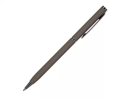 Ручка шариковая автоматическая BrunoVisconti® "PALERMO" цвет корпуса серый, soft-touch, 0.7 мм