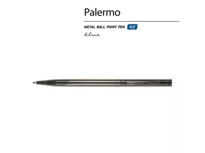 Ручка металлическая шариковая «Palermo», 0.7 мм, вороненая сталь, фото 2