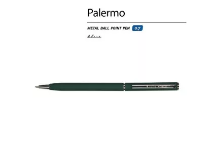 Ручка металлическая шариковая «Palermo», софт-тач, 0.7 мм, зеленая, фото 3
