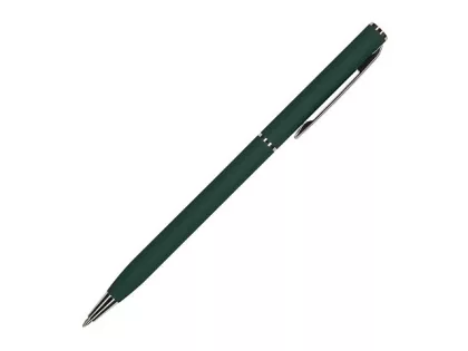 Ручка шариковая автоматическая BrunoVisconti® "PALERMO" цвет корпуса зеленый, soft-touch, 0.7 мм