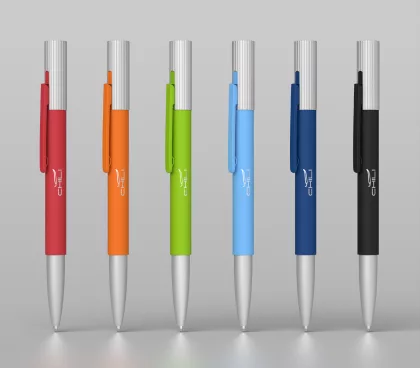 Ручка шариковая "Clas", покрытие soft touch, голубой, фото 4