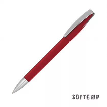 Ручка шариковая COBRA SOFTGRIP MM, красный#, фото 1