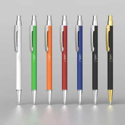 Ручка шариковая "Ray", покрытие soft touch, зеленое яблоко, фото 4