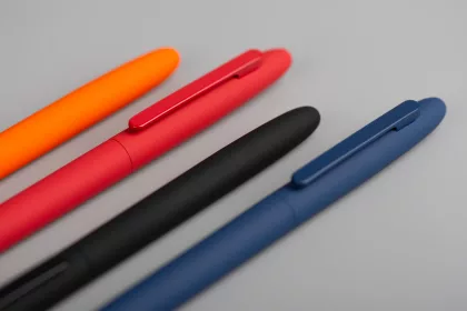 Ручка шариковая "Vega", покрытие soft touch, красный, фото 9