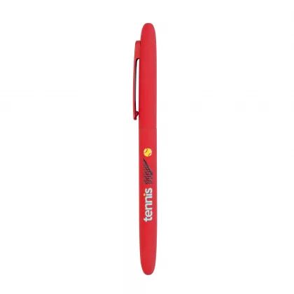 Ручка шариковая "Vega", покрытие soft touch, красный, фото 10