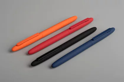 Ручка шариковая "Vega", покрытие soft touch, темно-синий, фото 7