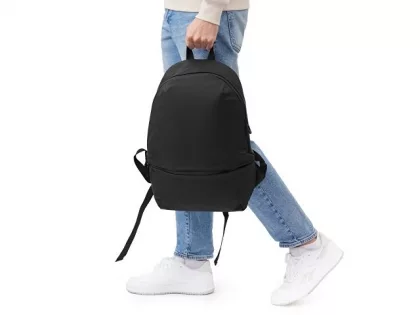 Рюкзак Glam для ноутбука 15'' из мягкой экокожи, черный, фото 16