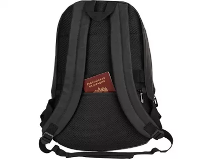Рюкзак Glam для ноутбука 15'' из мягкой экокожи, черный, фото 11