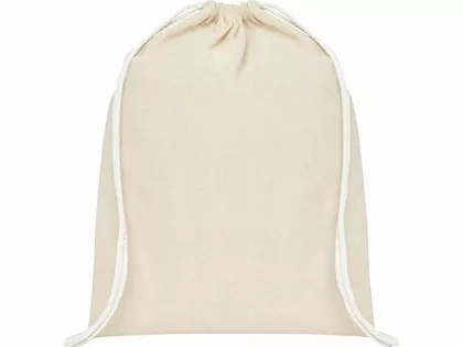 Рюкзак со шнурком Tenes из хлопка плотностью 140 г/м2, natural, фото 3