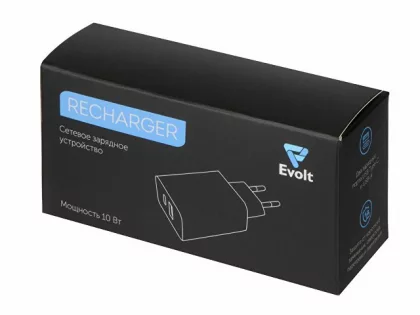 Сетевое зарядное устройство c выходами USB-A и USB-C «Recharger», 10 Вт, белый, фото 4