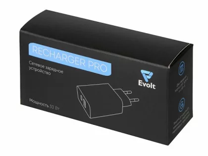 Сетевое зарядное устройство c выходами USB-A и USB-C «Recharger Pro», быстрая зарядка QC/PD, 30 Вт, белый, фото 4