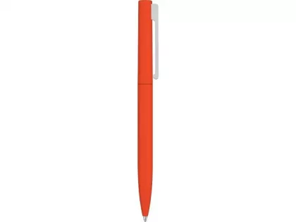 Шариковая ручка  "Bright F Gum" soft-touch, оранжевый, фото 4
