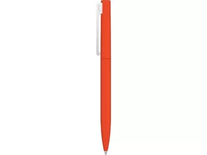 Шариковая ручка  "Bright F Gum" soft-touch, оранжевый, фото 2