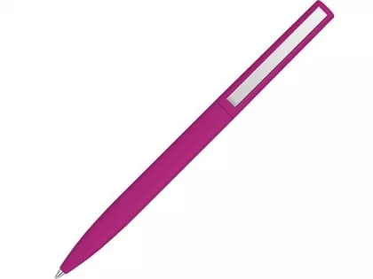 Шариковая ручка  "Bright F Gum" soft-touch, розовый