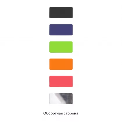 Шильд металлический, покрытие soft touch, подложка хром, красный, фото 3