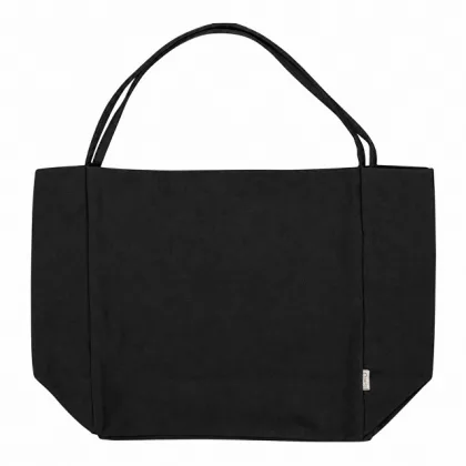 Шоппер-оверсайз Grossbag из переработанного хлопка 340 г, черный, фото 7