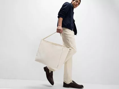 Шоппер-оверсайз Grossbag из переработанного хлопка 340 г, натуральный
