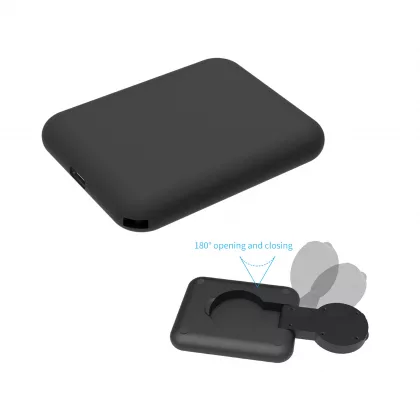 Складная беспроводная (15W) зарядная станция "I-Fold" для смартфона, часов/наушников, черный, фото 2